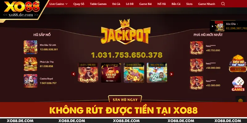 Không Rút Được Tiền Tại XO88? Nguyên Nhân Và Cách Xử Lý